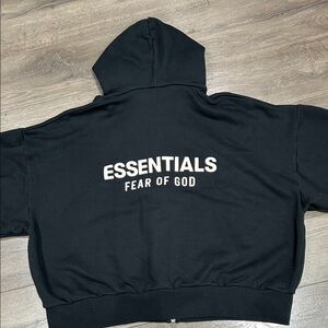Essentials Fear of God XXL Black Bomber Jacket